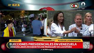 Venezolanos en Paraguay aguardan los resultados [upl. by Bigner]