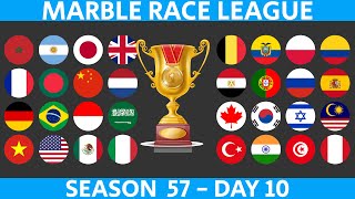 Marble Race League Season 57 DAY 10 Marble Race in Algodoo [upl. by Catherine174]