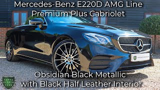 MercedesBenz E220D AMG Line PremiumPlus Cabriolet registered October 202070 in Obsidian Black [upl. by Pascale]