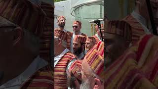 Levites blowing the Chatzotzrot silver temple trumpets in Jerusalem on Passover [upl. by Adoree823]