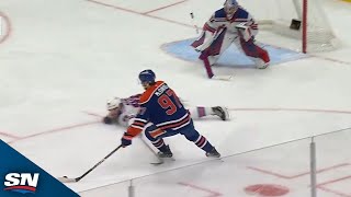 Connor McDavid Displays Unreal Solo Effort For His Second Goal Of Period [upl. by Abbey]