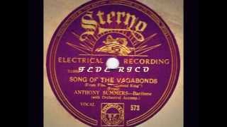 Song of the Vagabonds The Vagabond KingRFriml1925  Sterno Records 1930s [upl. by Ormand]