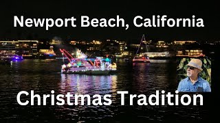 Christmas TraditionBoat Parade Newportbeach California [upl. by Airekal]