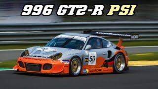 600hp PORSCHE 996 GT2R BiTurbo PSI  Flybys amp Eninge warmup  Spa 2023 [upl. by Denby433]