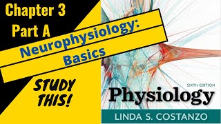 Costanzo Physiology Chapter 3A Neurophysiology Basics  Study This [upl. by Idnew]