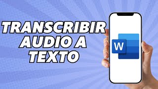 Como Transcribir un Audio a Texto en Word 2024 [upl. by Christoforo]