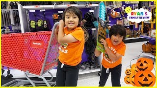 Ryan Halloween Shopping at party city for Costumes [upl. by Dodd]