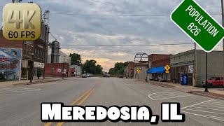 Driving Around Small Town Meredosia Illinois in 4k Video [upl. by Aititel840]