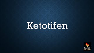 Ketotifen pronunciation pharmacology drug How to say Ketotifen [upl. by Ahsemed]