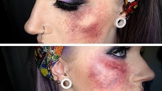 How to make bruises with makeup  Easy and fast [upl. by Hendel]