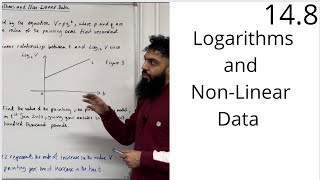 Edexcel AS Level Maths 148 Logarithms and NonLinear Data [upl. by Akimihs]