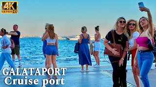 Exploring Galataport Istanbul Turkey  Cruise Port Walking Tour 4K [upl. by Esdnyl]