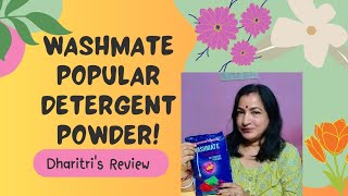 New Improved Formula WASHMATE POPULAR DETERGENT POWDER  Dharitris Review  Modicare viral yt [upl. by Opalina]