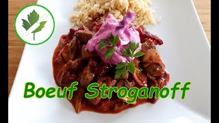 Boeuf Stroganoff  Mein Rezept mit Rote Bete GutenRutsch [upl. by Mich]