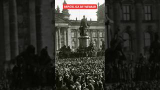 REPÚBLICA DEL WEIMAR el fallido experimento democrático en Alemania [upl. by Lashoh]