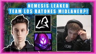 Nemesis LEAKED Team LOS RATONES MIDLANER 👀 [upl. by Burley]