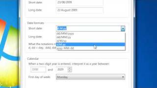 How to change the Date Format in Windows 7 [upl. by Elehcor725]