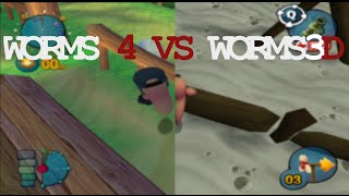 Worms 3D VS Worms 4 [upl. by Dazraf]