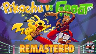 Pikachu vs Groot Remastered  Cartoon Beatbox Battles [upl. by Airtal]