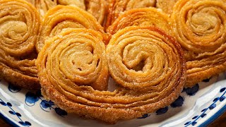 Palmiers Recipe With Only 2Ingredient  Easy Palmiers Cookies [upl. by Mccandless]