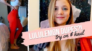 LULULEMON DUPES  Ptula active try on amp haul [upl. by Kinelski953]