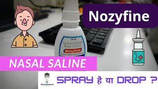 saline nasal spray  saline nasal spray how to use baby  nasoclear drops for baby  Nozyfine [upl. by Hesler]