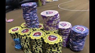 ENORMOUS 51020 NL Stacking 100 CHIPS in Hollywood Poker Vlog Ep 89 [upl. by Thurber163]