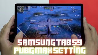 Samsung Tab S9 PUBG Max Setting test 2024  FPS Meter amp Battery Drain [upl. by Nalyak183]