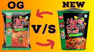 Nissin Geki Hot and Spicy Korean Veg Cup Noodle 🥵  Nissin Geki Korean Veg Noodle Review [upl. by Lazos]