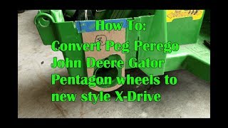 Peg Perego Gator Pentagon Wheel conversion to X drive gearbox [upl. by Jarrad430]