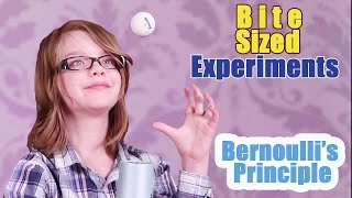 Cool Bernoullis Principle Science Experiment BiteSized Experiments [upl. by Wandy]