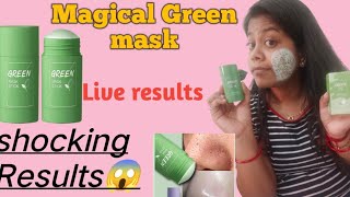 Green stick mask review  Green stick mask  viral green tea mask  Green mask stick honest review [upl. by Leiru]