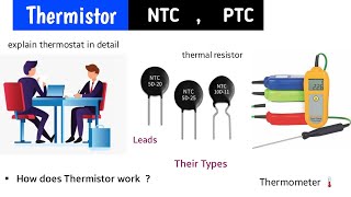 thermistor in hindi  thermistor working principle  thermistor working animation  thermostat [upl. by Nylednarb347]