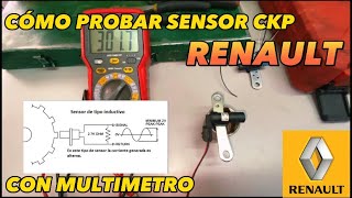 CÓMO PROBAR SENSOR DE CIGÜEÑAL DE RENAULT CON MULTIMETRO  SENSOR CKP [upl. by Onairelav469]