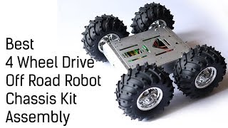 Best Off Road Robot Chassis with 4 Wheel Drive  How to build an Off Road Robot [upl. by Quill]