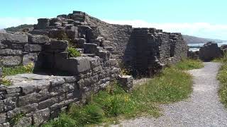 The extensive ruins of medieval 1277 Castell Aberystwyth Castle Ceredigion CymruWales [upl. by Idona]