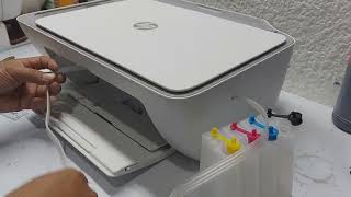 Cómo instalar Sistema Continuo a una impresora HP DeskJet 2775 Instalación del Sistema de Tinta hp [upl. by Eizzo335]