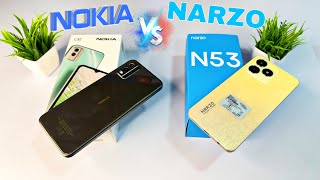 Nokia C32 🆚 Realme Narzo N53 🔶 Unboxing amp Comparison  Camera  Price  Full Details [upl. by Shig]