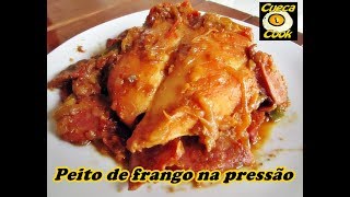 Como assar um peito de frango na panela de pressão [upl. by Iene]