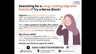 Tired of Migraines Try a Nerve Block [upl. by Ennairrac]