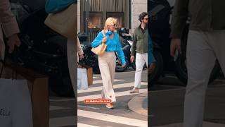 Milan street Fashion Style style fashion trend fashionstyle moda vogue short [upl. by Ahidam]