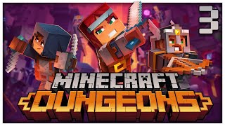 Minecraft Dungeons  3  ROMP IN THE SOGGY SWAMP 4player gameplay [upl. by Analat]