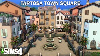 TARTOSA TOWN SQUARE  Sims 4 Speed Build  NoCC [upl. by Senga124]