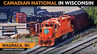 Waupaca Wisconsin USA  Virtual Railfan LIVE [upl. by Aiuqcaj]