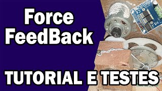 TESTE DO FORCE FEEDBACK  Volante caseiro [upl. by Scholem407]