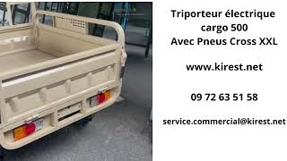 Triporteur électrique cargo avec Pneus Cross XXL [upl. by Coke924]