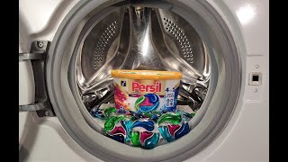 Experiment  Persil Discs  in a Washing Machine [upl. by Idorb]