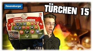 TÜRCHEN 15  RAVENSBURGER 3D BUNDESLIGA PUZZLE ADVENTSKALENDER  PacksUnited [upl. by Thirza]