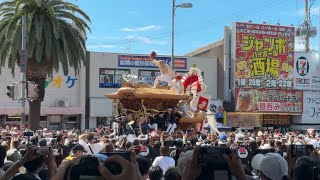 岸和田だんじり祭り パレード 宮本町 2024年9月14日 [upl. by Atilrak]