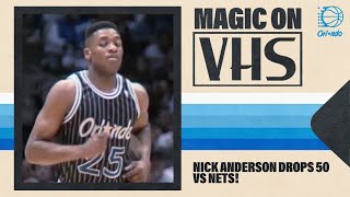 Nick Anderson drops 50 and Shaq breaks the board  MAGIC ON VHS [upl. by Eidok266]